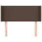vidaXL Kopfteil mit Ohren Braun 103x16x78/88 cm Kunstleder vidaXL Kopfteil mit Ohren Braun 103x16x78/88 cm Kunstleder