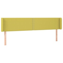 vidaXL Kopfteil mit Ohren Grün 163x16x78/88 cm Stoff