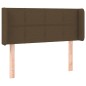 vidaXL Kopfteil mit Ohren Dunkelbraun 93x16x78/88 cm Stoff vidaXL Kopfteil mit Ohren Dunkelbraun 93x16x78/88 cm Stoff