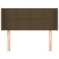 vidaXL Kopfteil mit Ohren Dunkelbraun 93x16x78/88 cm Stoff vidaXL Kopfteil mit Ohren Dunkelbraun 93x16x78/88 cm Stoff