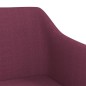 Esszimmerstühle 2 Stk. Drehbar Lila Stoff Esszimmerstühle 2 Stk. Drehbar Lila Stoff