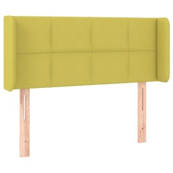 vidaXL Kopfteil mit Ohren Grün 103x16x78/88 cm Stoff