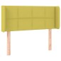 vidaXL Kopfteil mit Ohren Grün 103x16x78/88 cm Stoff vidaXL Kopfteil mit Ohren Grün 103x16x78/88 cm Stoff