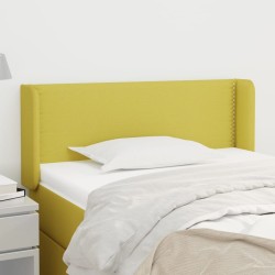 vidaXL Kopfteil mit Ohren Grün 83x16x78/88 cm Stoff