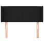 vidaXL Kopfteil mit Ohren Schwarz 83x16x78/88 cm Stoff vidaXL Kopfteil mit Ohren Schwarz 83x16x78/88 cm Stoff
