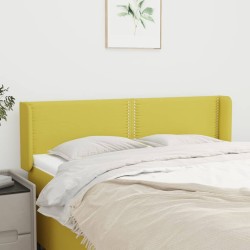 vidaXL Kopfteil mit Ohren Grün 147x16x78/88 cm Stoff