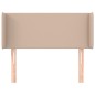 vidaXL Kopfteil mit Ohren Cappuccino-Braun 93x16x78/88 cm Kunstleder vidaXL Kopfteil mit Ohren Cappuccino-Braun 93x16x78/88 cm Kunstleder