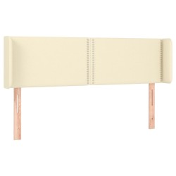 vidaXL Kopfteil mit Ohren Creme 147x16x78/88 cm Kunstleder
