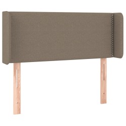 vidaXL Kopfteil mit Ohren Taupe 103x16x78/88 cm Stoff