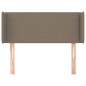 vidaXL Kopfteil mit Ohren Taupe 103x16x78/88 cm Stoff vidaXL Kopfteil mit Ohren Taupe 103x16x78/88 cm Stoff