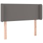 vidaXL Kopfteil mit Ohren Grau 93x16x78/88 cm Kunstleder vidaXL Kopfteil mit Ohren Grau 93x16x78/88 cm Kunstleder