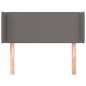 vidaXL Kopfteil mit Ohren Grau 93x16x78/88 cm Kunstleder vidaXL Kopfteil mit Ohren Grau 93x16x78/88 cm Kunstleder