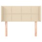 vidaXL Kopfteil mit Ohren Creme 103x16x78/88 cm Stoff