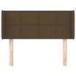 vidaXL Kopfteil mit Ohren Dunkelbraun 83x16x78/88 cm Stoff vidaXL Kopfteil mit Ohren Dunkelbraun 83x16x78/88 cm Stoff