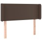 vidaXL Kopfteil mit Ohren Braun 93x16x78/88 cm Kunstleder