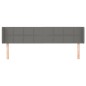vidaXL Kopfteil mit Ohren Dunkelgrau 163x16x78/88 cm Stoff vidaXL Kopfteil mit Ohren Dunkelgrau 163x16x78/88 cm Stoff