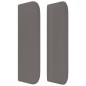 vidaXL Kopfteil mit Ohren Grau 203x16x78/88 cm Kunstleder vidaXL Kopfteil mit Ohren Grau 203x16x78/88 cm Kunstleder