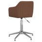 Esszimmerstühle 2 Stk. Drehbar Braun Stoff Esszimmerstühle 2 Stk. Drehbar Braun Stoff