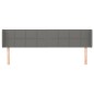vidaXL Kopfteil mit Ohren Dunkelgrau 203x16x78/88 cm Stoff vidaXL Kopfteil mit Ohren Dunkelgrau 203x16x78/88 cm Stoff