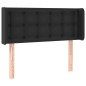 vidaXL Kopfteil mit Ohren Schwarz 103x16x78/88 cm Kunstleder vidaXL Kopfteil mit Ohren Schwarz 103x16x78/88 cm Kunstleder