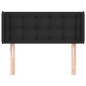 vidaXL Kopfteil mit Ohren Schwarz 103x16x78/88 cm Kunstleder vidaXL Kopfteil mit Ohren Schwarz 103x16x78/88 cm Kunstleder
