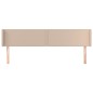 vidaXL Kopfteil mit Ohren Cappuccino-Braun 203x16x78/88 cm Kunstleder
