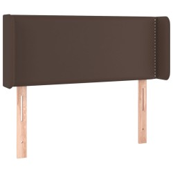 vidaXL Kopfteil mit Ohren Braun 83x16x78/88 cm Kunstleder