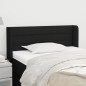 vidaXL Kopfteil mit Ohren Schwarz 83x16x78/88 cm Stoff vidaXL Kopfteil mit Ohren Schwarz 83x16x78/88 cm Stoff