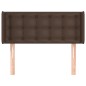 vidaXL Kopfteil mit Ohren Braun 93x16x78/88 cm Kunstleder vidaXL Kopfteil mit Ohren Braun 93x16x78/88 cm Kunstleder