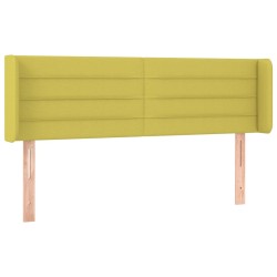 vidaXL Kopfteil mit Ohren Grün 147x16x78/88 cm Stoff