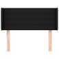 vidaXL Kopfteil mit Ohren Schwarz 93x16x78/88 cm Stoff vidaXL Kopfteil mit Ohren Schwarz 93x16x78/88 cm Stoff