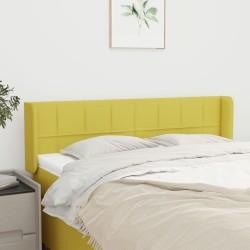vidaXL Kopfteil mit Ohren Grün 147x16x78/88 cm Stoff