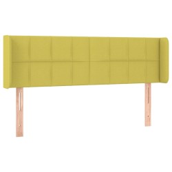 vidaXL Kopfteil mit Ohren Grün 147x16x78/88 cm Stoff