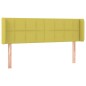 vidaXL Kopfteil mit Ohren Grün 147x16x78/88 cm Stoff vidaXL Kopfteil mit Ohren Grün 147x16x78/88 cm Stoff