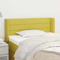 vidaXL Kopfteil mit Ohren Grün 83x16x78/88 cm Stoff
