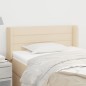 vidaXL Kopfteil mit Ohren Creme 103x16x78/88 cm Stoff vidaXL Kopfteil mit Ohren Creme 103x16x78/88 cm Stoff