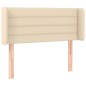 vidaXL Kopfteil mit Ohren Creme 103x16x78/88 cm Stoff vidaXL Kopfteil mit Ohren Creme 103x16x78/88 cm Stoff