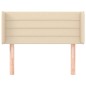 vidaXL Kopfteil mit Ohren Creme 103x16x78/88 cm Stoff vidaXL Kopfteil mit Ohren Creme 103x16x78/88 cm Stoff