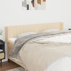vidaXL Kopfteil mit Ohren Creme 183x16x78/88 cm Stoff