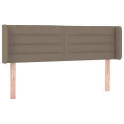 vidaXL Kopfteil mit Ohren Taupe 147x16x78/88 cm Stoff