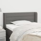 vidaXL Kopfteil mit Ohren Dunkelgrau 93x16x78/88 cm Stoff vidaXL Kopfteil mit Ohren Dunkelgrau 93x16x78/88 cm Stoff