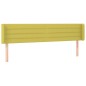 vidaXL Kopfteil mit Ohren Grün 203x16x78/88 cm Stoff vidaXL Kopfteil mit Ohren Grün 203x16x78/88 cm Stoff