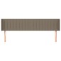 vidaXL Kopfteil mit Ohren Taupe 183x16x78/88 cm Stoff vidaXL Kopfteil mit Ohren Taupe 183x16x78/88 cm Stoff