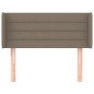 vidaXL Kopfteil mit Ohren Taupe 103x16x78/88 cm Stoff