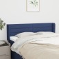 vidaXL Kopfteil mit Ohren Blau 147x16x78/88 cm Stoff vidaXL Kopfteil mit Ohren Blau 147x16x78/88 cm Stoff