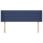 vidaXL Kopfteil mit Ohren Blau 147x16x78/88 cm Stoff vidaXL Kopfteil mit Ohren Blau 147x16x78/88 cm Stoff