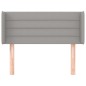 vidaXL Kopfteil mit Ohren Hellgrau 83x16x78/88 cm Stoff vidaXL Kopfteil mit Ohren Hellgrau 83x16x78/88 cm Stoff