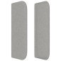 vidaXL Kopfteil mit Ohren Hellgrau 83x16x78/88 cm Stoff vidaXL Kopfteil mit Ohren Hellgrau 83x16x78/88 cm Stoff