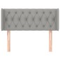 vidaXL Kopfteil mit Ohren Hellgrau 93x16x78/88 cm Stoff vidaXL Kopfteil mit Ohren Hellgrau 93x16x78/88 cm Stoff