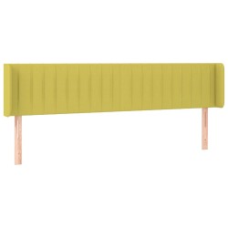 vidaXL Kopfteil mit Ohren Grün 203x16x78/88 cm Stoff